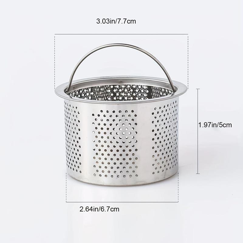Sink Basket Strainer 304 Stainless Steel Kitchen Sink Strainer