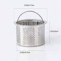 Sink Basket Strainer 304 Stainless Steel Kitchen Sink Strainer