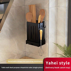 Kitchen Utensil Holder Wall mounted Removable Chopsticks Storage Holders
