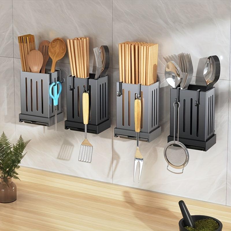 Kitchen Utensil Holder Wall mounted Removable Chopsticks Storage Holders
