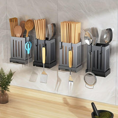 Kitchen Utensil Holder Wall mounted Removable Chopsticks Storage Holders