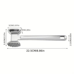 Aluminum Meat Tenderizer Hammer for Steaks & Chops, Kitchen Gadget