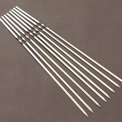 Stainless Steel BBQ Skewers Set for Grilling