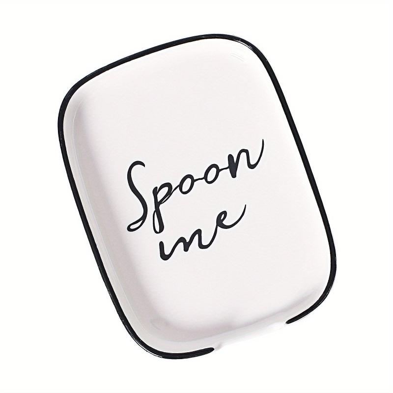 Ceramic Spoon Rest For Stove Top - Large Spoon Holder For Kitchen Counter Top