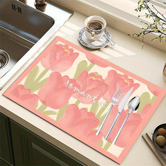 Kitchen Countertop Dish Drying Pad Absorbent Mat