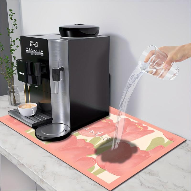 Kitchen Countertop Dish Drying Pad Absorbent Mat