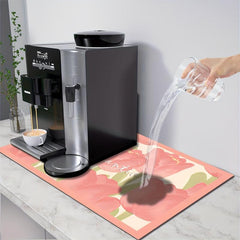 Kitchen Countertop Dish Drying Pad Absorbent Mat
