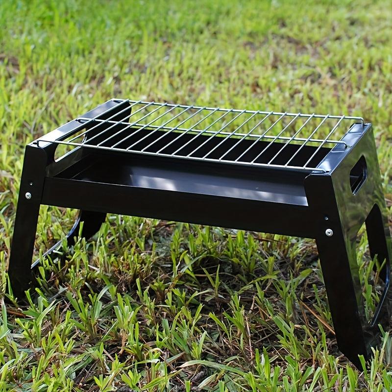 Foldable Portable BBQ Grill for Outdoor Camping - Easy Storage Barbecue Tools