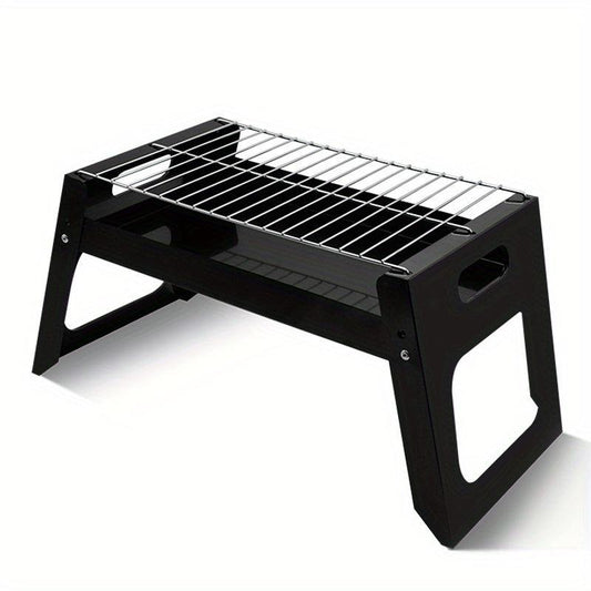 Foldable Portable BBQ Grill for Outdoor Camping - Easy Storage Barbecue Tools