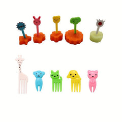 12pcs Vegetable Cutter Shapes Mold Set with Animal Fruit Picks