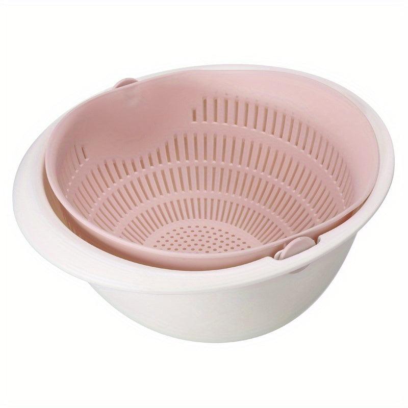 Reusable Double Layer Drain Basket for Vegetables and Fruits