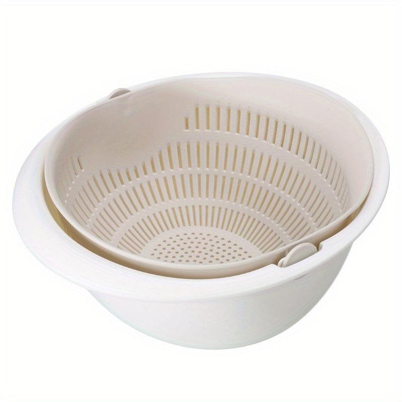 Reusable Double Layer Drain Basket for Vegetables and Fruits