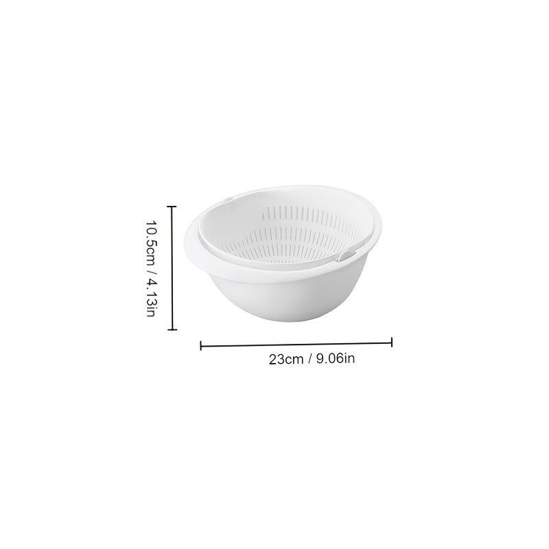 Reusable Double Layer Drain Basket for Vegetables and Fruits