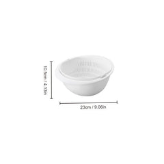 Reusable Double Layer Drain Basket for Vegetables and Fruits