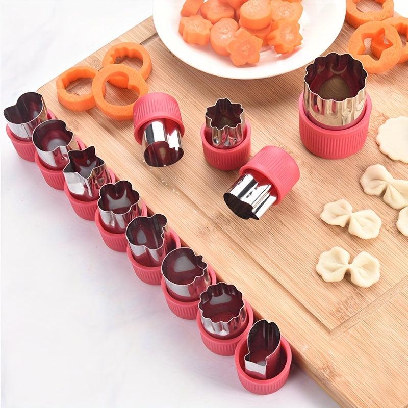12pcs Unicorn Cookie Cutters Stainless Steel DIY Baking Set