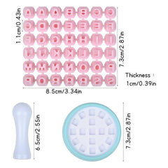 Cookie Biscuit Stamp Set Alphabet Number Letter Custom Stamper 84pcs