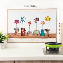 Kitchen Sticker Waterproof High Temp Resistant Range Hood Cabinet Aluminum Foil