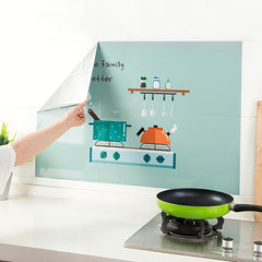 Kitchen Sticker Waterproof High Temp Resistant Range Hood Cabinet Aluminum Foil
