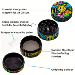 Cartoon Spice Grinder Metal Kitchen Gadget Multifunctional Crusher