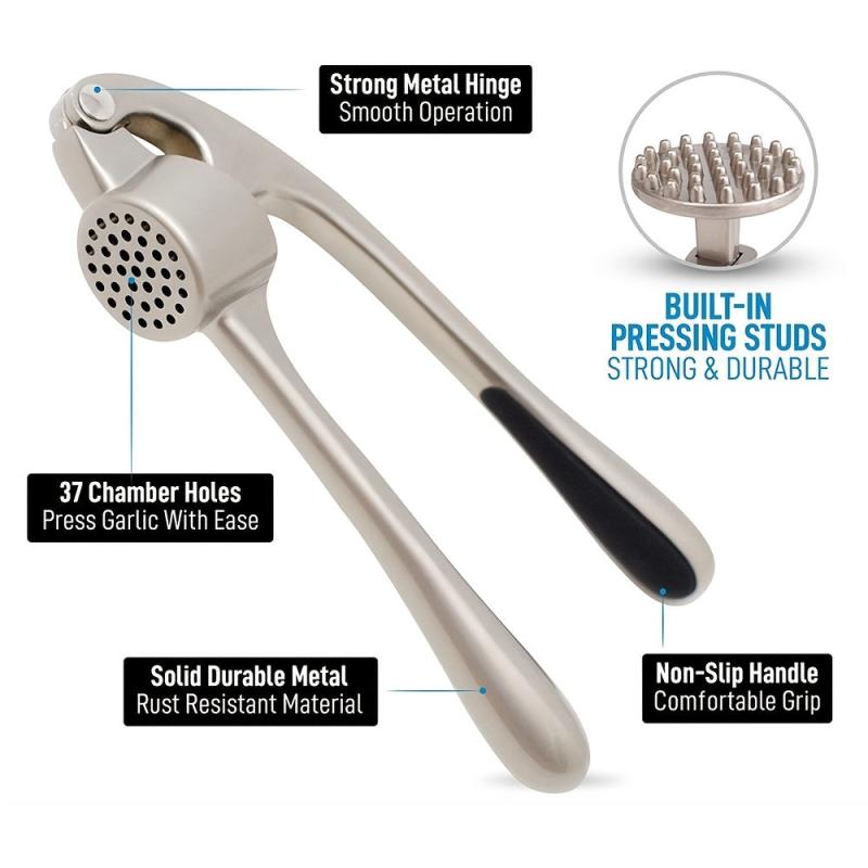 Garlic Press Stainless Steel Mincer Anti-rust Crusher