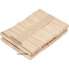 Wooden Ice Cream Sticks Popsicle Sticks Craft DIY Summer Lollipop Accessories