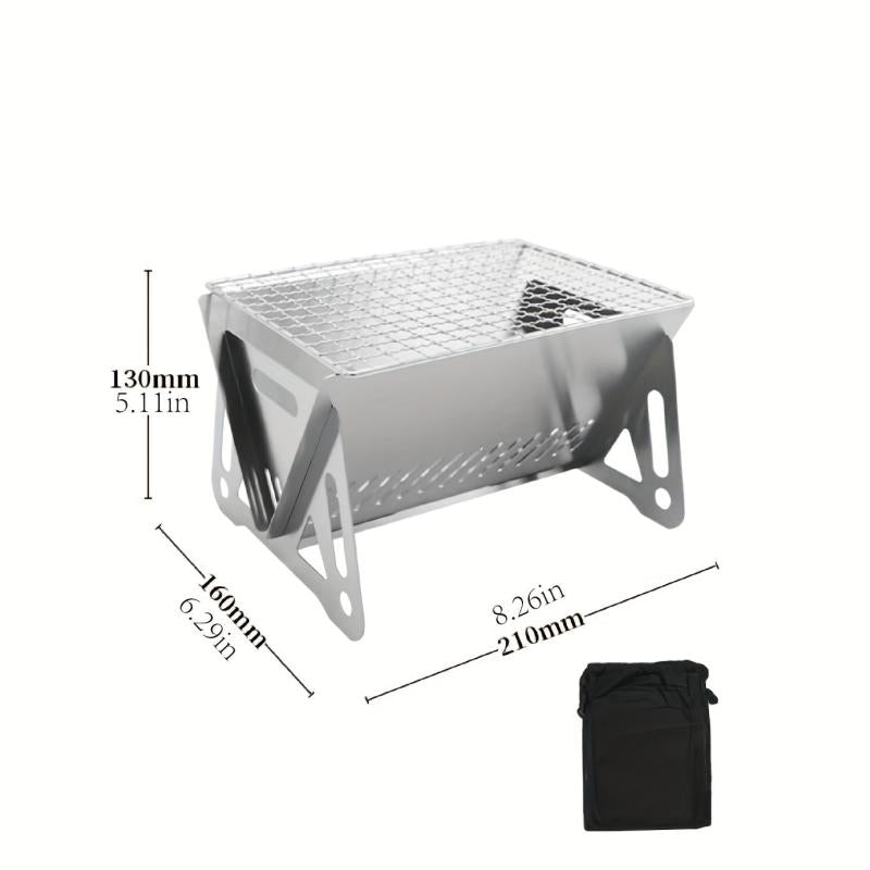 Portable BBQ Grill, Folding Grill for Camping, Hiking, Picnics