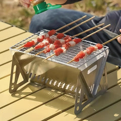Portable BBQ Grill, Folding Grill for Camping, Hiking, Picnics