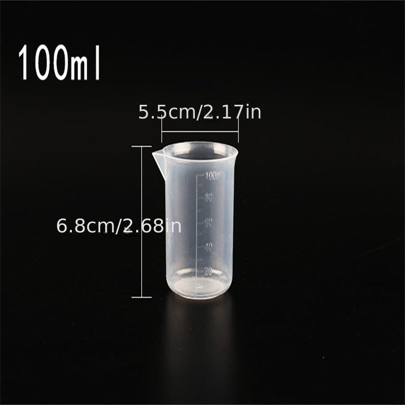 3pcs 100 ml Measuring Cup for Epoxy Resin Silicone Making
