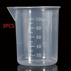 3pcs 100 ml Measuring Cup for Epoxy Resin Silicone Making