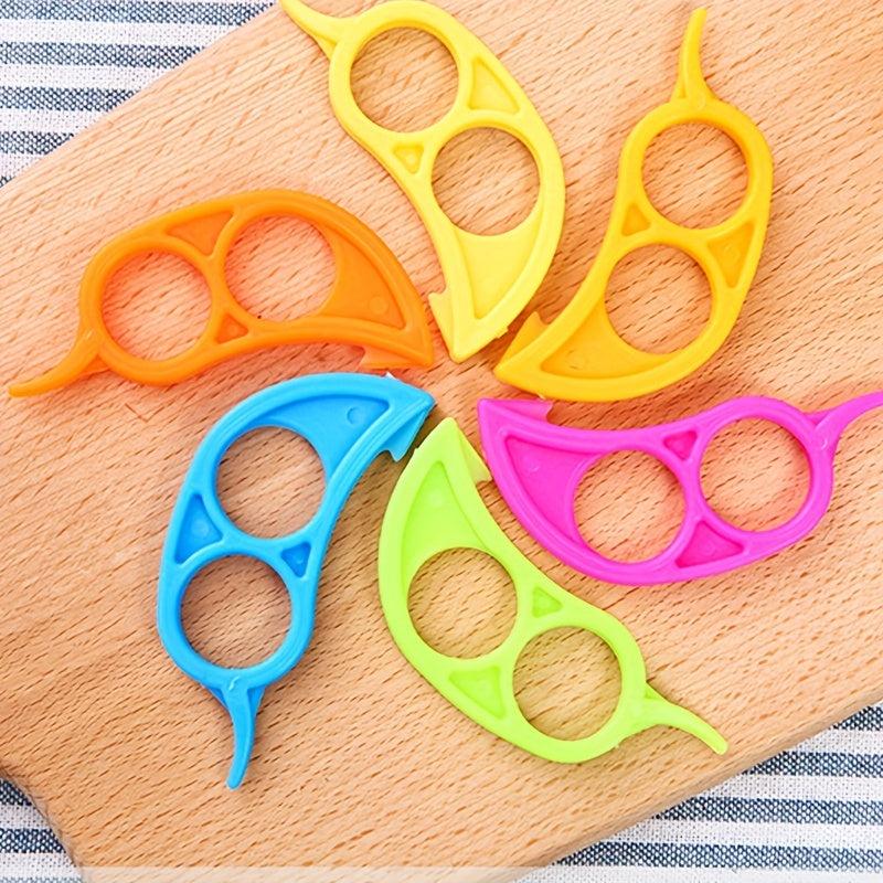 10pcs Orange Peeler Ring Handle for Easy Fruit and Vegetable Cutting