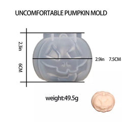 Halloween Pumpkin Candle Mold DIY Aromatherapy Candle Soap Plaster Ornament