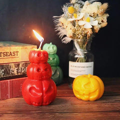 Halloween Pumpkin Candle Mold DIY Aromatherapy Candle Soap Plaster Ornament