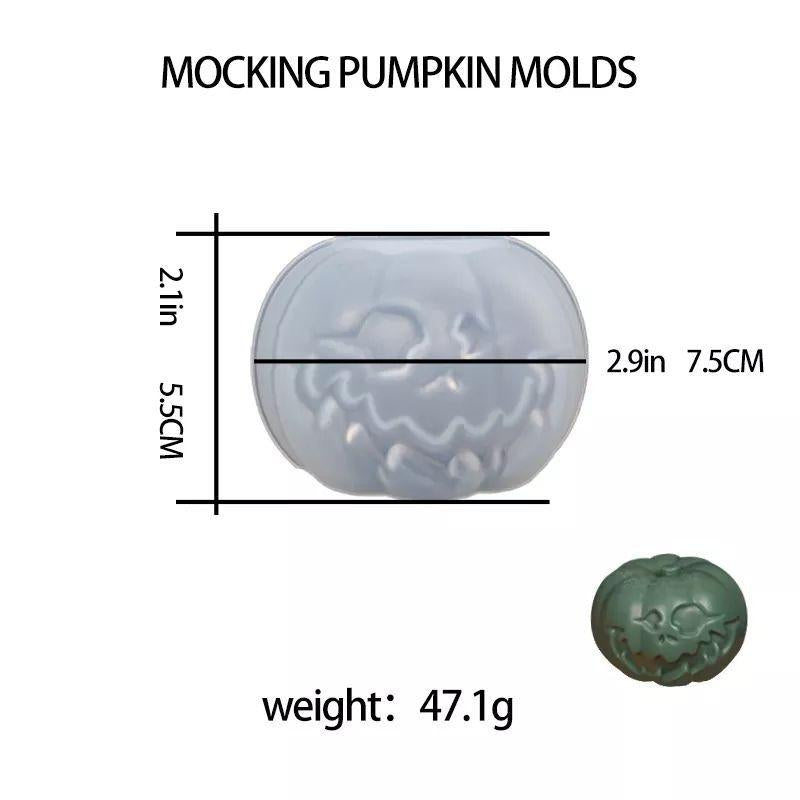 Halloween Pumpkin Candle Mold DIY Aromatherapy Candle Soap Plaster Ornament