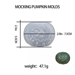 Halloween Pumpkin Candle Mold DIY Aromatherapy Candle Soap Plaster Ornament
