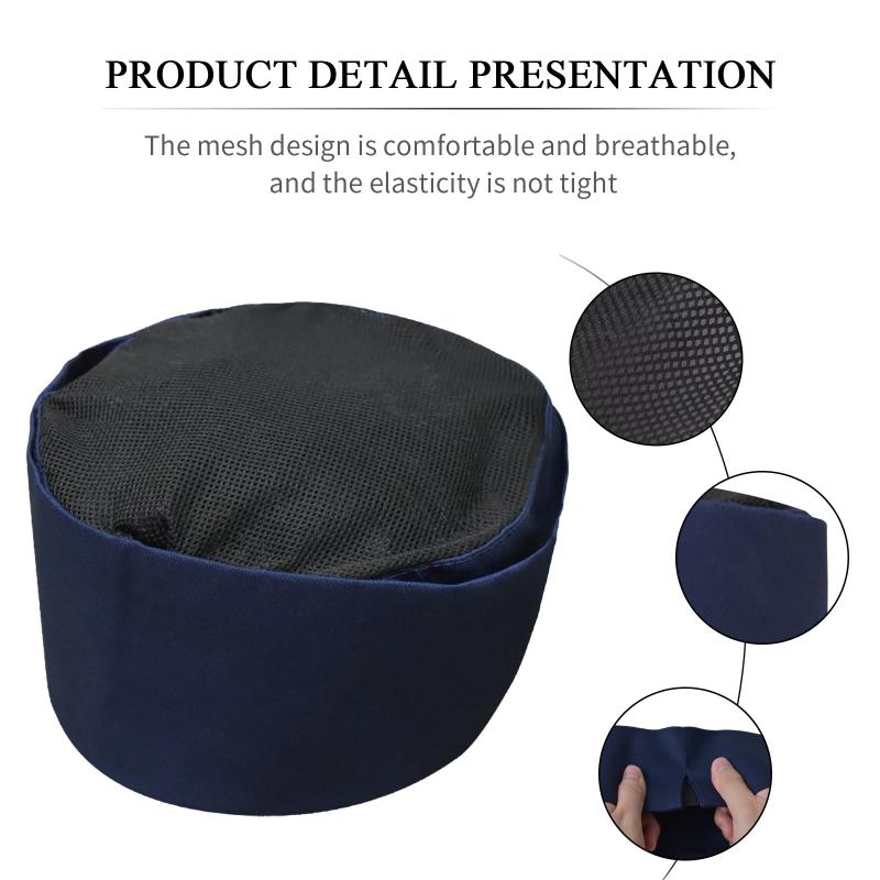 Chef Hat Unisex Kitchen Hat Mesh Cooking Hood Adjustable Gastronomy Hats