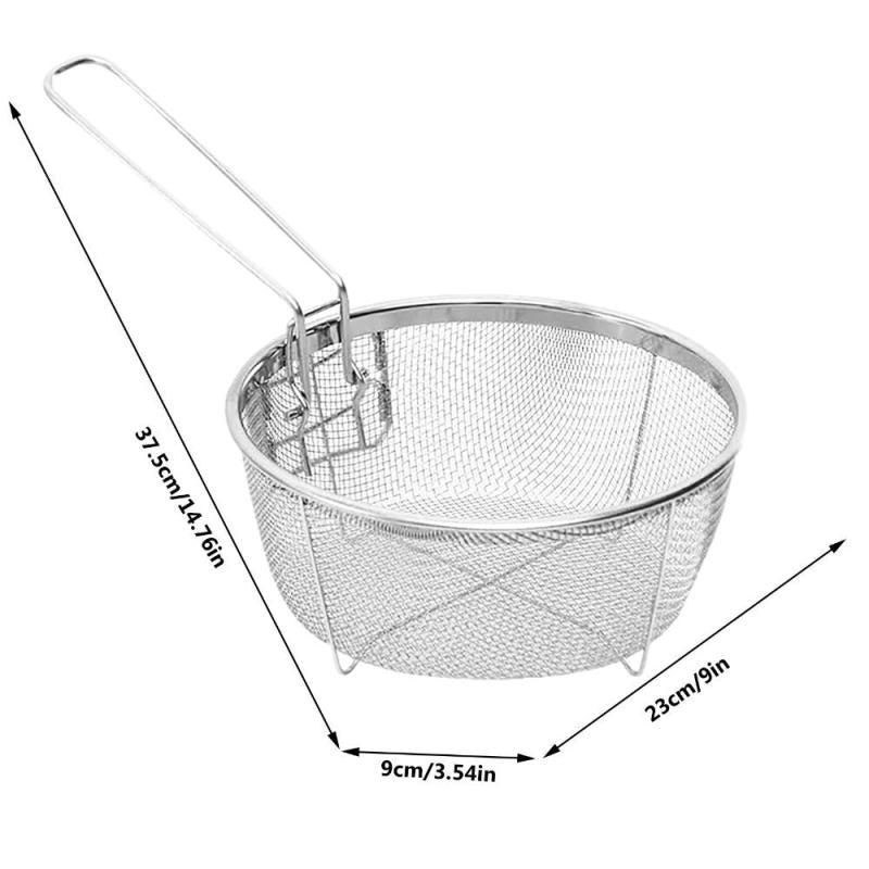 Stainless Steel Chips Deep Fry Basket for Frying Potatoes French Fries