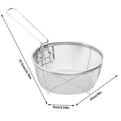 Stainless Steel Chips Deep Fry Basket for Frying Potatoes French Fries