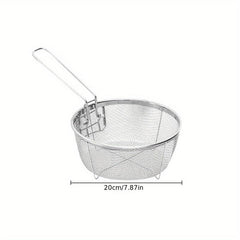 Stainless Steel Chips Deep Fry Basket for Frying Potatoes French Fries