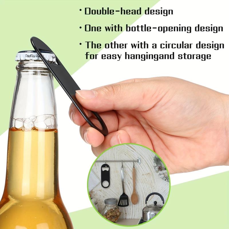 20pcs Stainless Steel Flat Bottle Openers for Beer Soda - Bar or Restaur