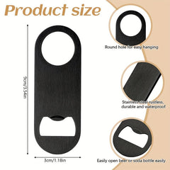 20pcs Stainless Steel Flat Bottle Openers for Beer Soda - Bar or Restaur