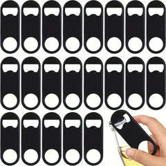 20pcs Stainless Steel Flat Bottle Openers for Beer Soda - Bar or Restaur