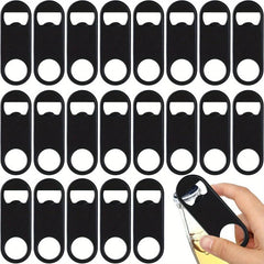 20pcs Stainless Steel Flat Bottle Openers for Beer Soda - Bar or Restaur