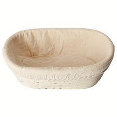 Oval Bread Banneton Proofing Basket 9.8x6x3.1 Inch