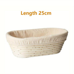 Oval Bread Banneton Proofing Basket 9.8x6x3.1 Inch