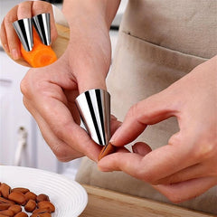 5pcs Stainless Steel Finger Protector Vegetable Peeler Thumb Fruit Beans Cutter