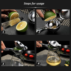 Zinc Alloy Lemon Juicer for Fresh Citrus Squeezing