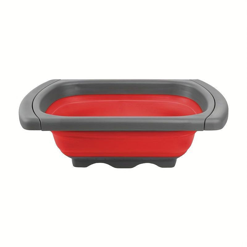 Telescopic Folding Drain Basket for Fruits and Vegetables