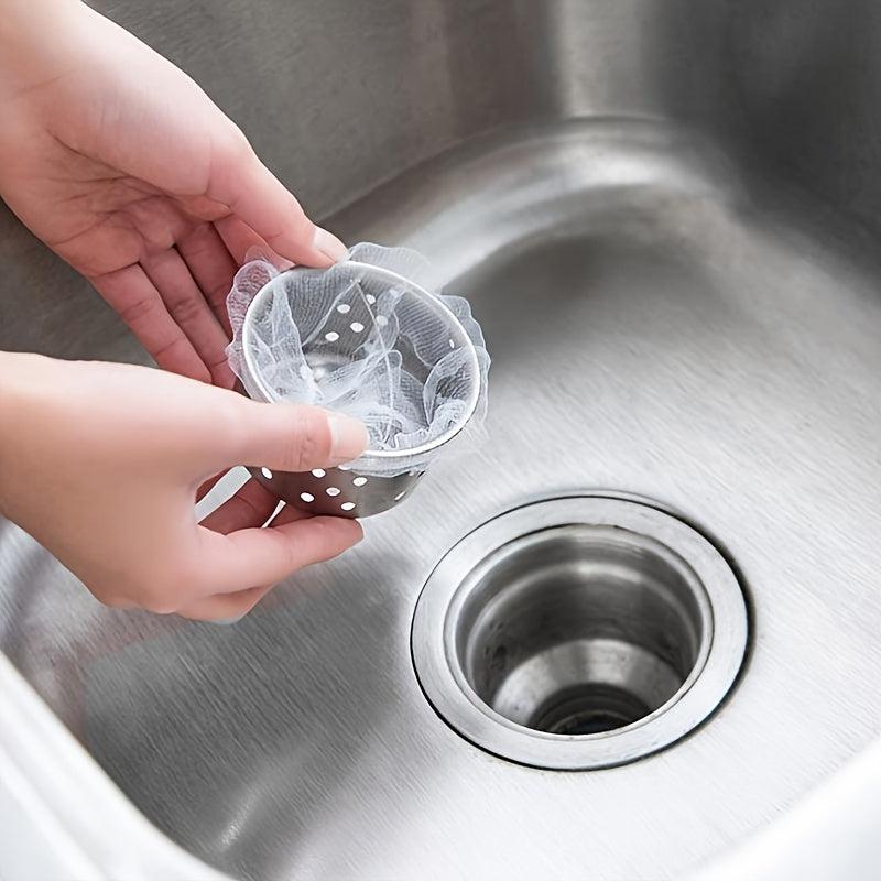 120 Pcs Kitchen Sink Strainer Mesh Bag Disposable Sink Net Filter Bags