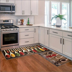 Boho Anti Fatigue Kitchen Rugs - Stain Resistant & Non Slip
