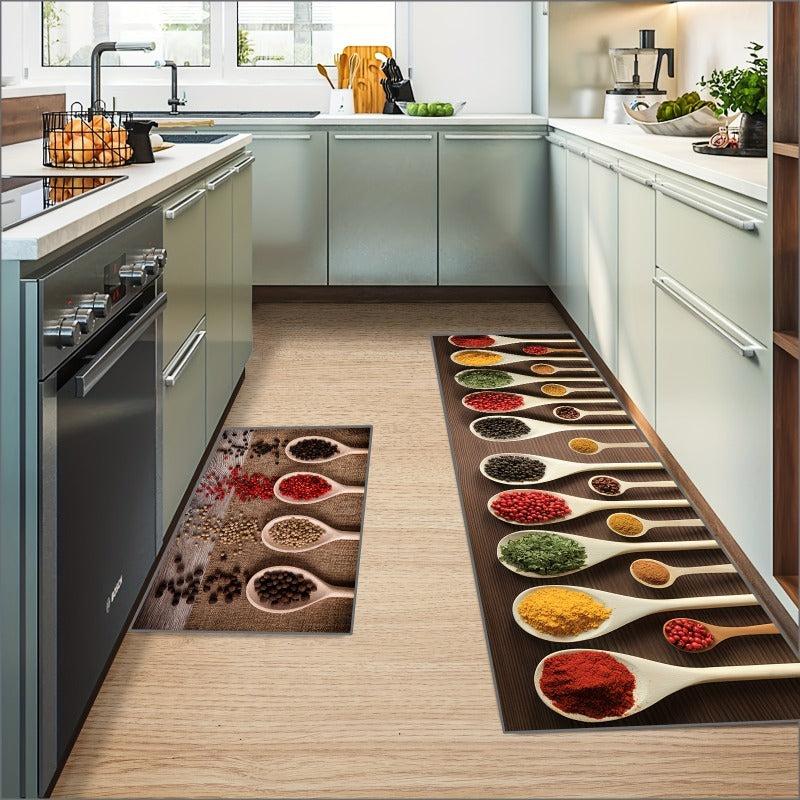 Boho Anti Fatigue Kitchen Rugs - Stain Resistant & Non Slip